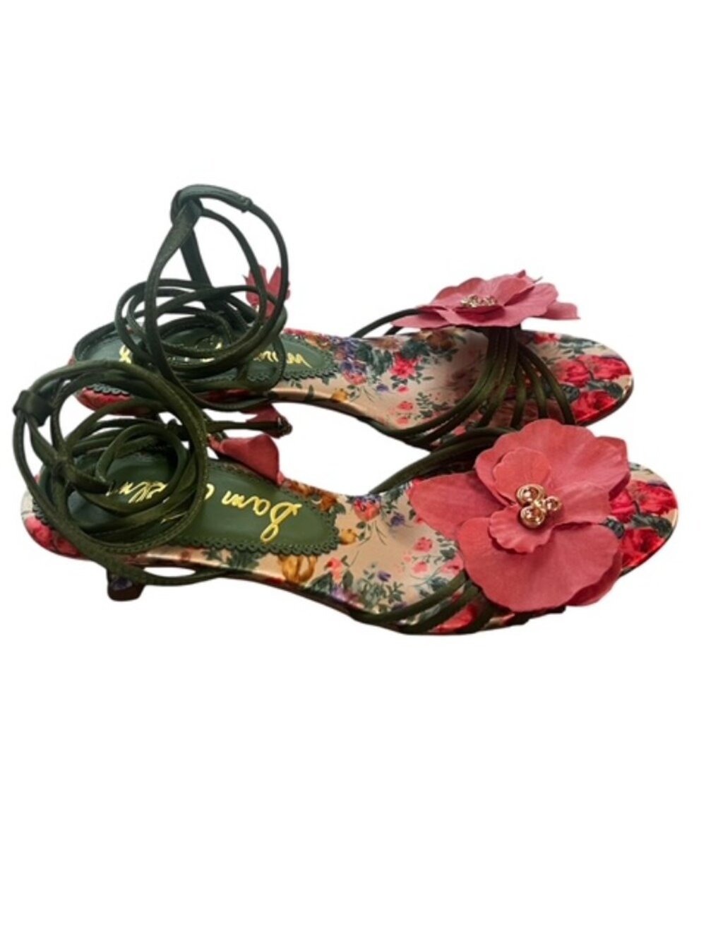 SAM EDELMAN "Carla" Ankle-Wrap Sandals - Picture 6 of 11